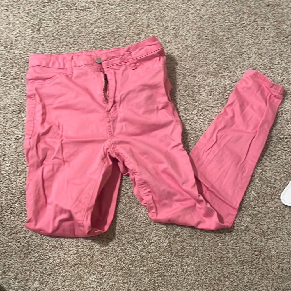 Women’s neon pink skinny jeans size L